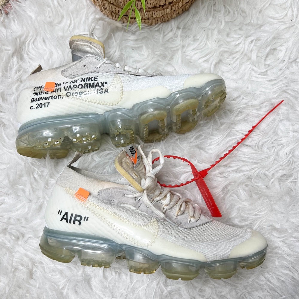 Off-White x Nike | Vapormax White 2018 2017 Zip Tie Orange Tag - Picture 7 of 16